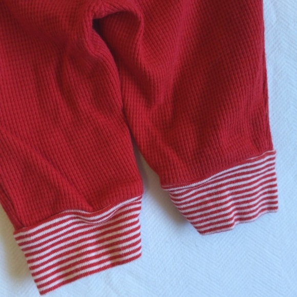 carter's christmas reindeer bum thermal waffle knit pants 3 months baby unisex - Picture 6 of 6